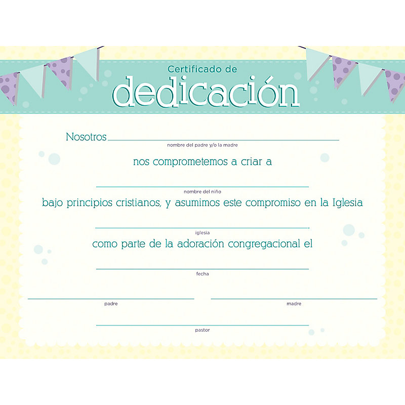 Certificado De Presentacion Niña Pack X20 | ubicaciondepersonas.cdmx.gob.mx