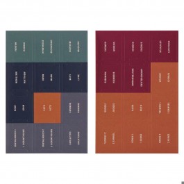 Índice adhesivo para Biblia. Multicolor (inglés)