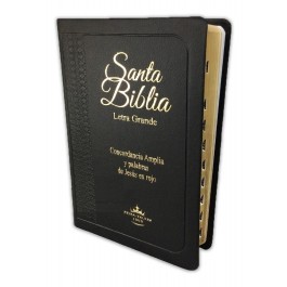 Biblia manual. Letra grande. Imitación piel. Negro. Índice - RVR60