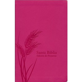 Biblia de promesas. Manual. Letra grande. 2 tonos. Fucsia. Índice - RVR60