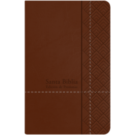 Biblia de promesas. Manual. Letra grande. Imitación piel. Café - RVR60