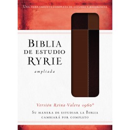 Biblia de estudio Ryrie ampliada. 2 tonos. Marrón - RVR60