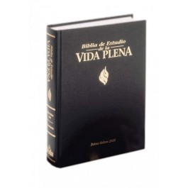 Biblia de estudio vida plena. Imitación piel. Negro - RVR60