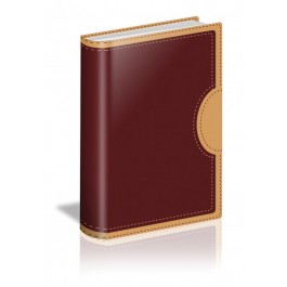 Biblia de estudio vida plena. 2 tonos. Rojo/beige - RVR60