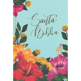 Biblia edición artística. Tapa dura entelada. Floral - RVR60