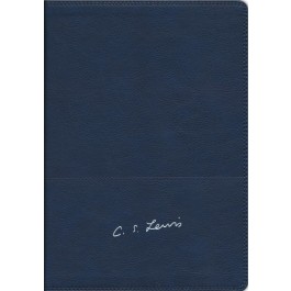 Biblia Reflexiones de C. S. Lewis. Imitación piel. Azul marino - RVR77