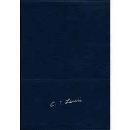 Biblia Reflexiones de C. S. Lewis. Imitación piel. Azul marino. Índice - RVR77