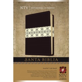 Biblia edición de referencia. Ultrafina. 2 tonos. Marrón/blanco - NTV