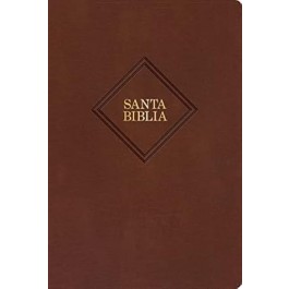 Biblia grande. Letra gigante. Piel especial. Café - RVR60