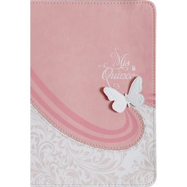 Biblia Mis quince. 2 tonos. Rosa/blanco - RVR60