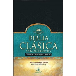RV 1909 Biblia Clásica con Referencia, negro imitación piel