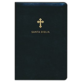 Biblia grande. Letra grande. Imitación piel. Negro. Cremallera - RVR60