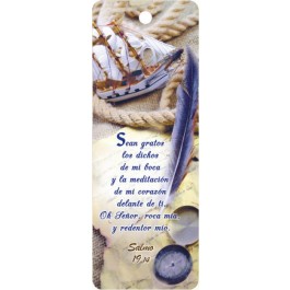 Marcador en 3D unisex Salmo 19:14 (bilingüe)