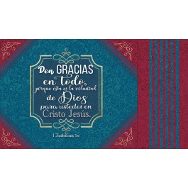 Bolsa de regalo Den gracias en todo (1 Tesalonicenses 5:18). Papel