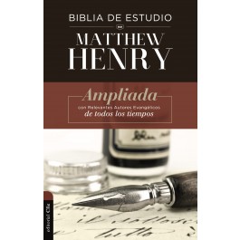 Biblia de estudio Matthew Henry. Tapa dura. Índice - RVR77