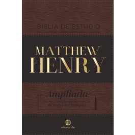 Biblia de estudio Matthew Henry. 2 tonos. Marrón. Índice - RVR77