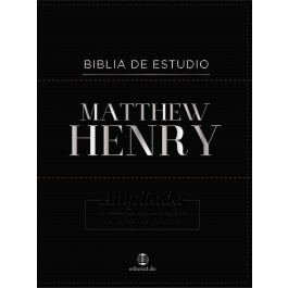 Biblia de estudio Matthew Henry. Piel especial. Negro - RVR77