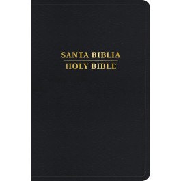 Biblia bilingüe. Manual. Imitación piel. Negro. Índice - RVR60/KJV