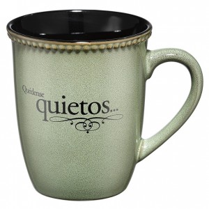 Taza Quédense quietos. Verde