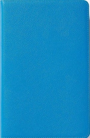 Biblia grande. Letra grande. Ultrafina. Colección Premier. Piel genuina de cabra. Azul - NBLA