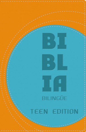 Biblia bilingüe. Teen edition. 2 tonos. Naranja/azul - NVI/NIV