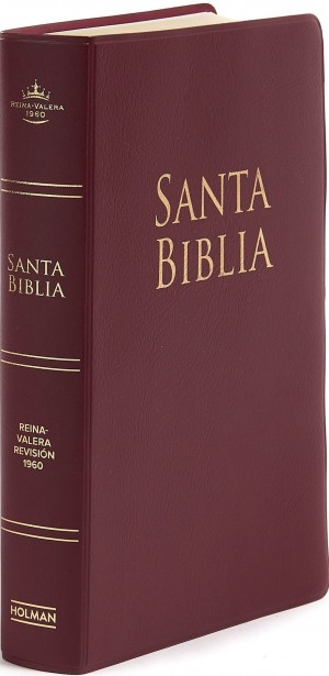 Biblia manual. Letra grande. Vinilo. Rojizo - RVR60