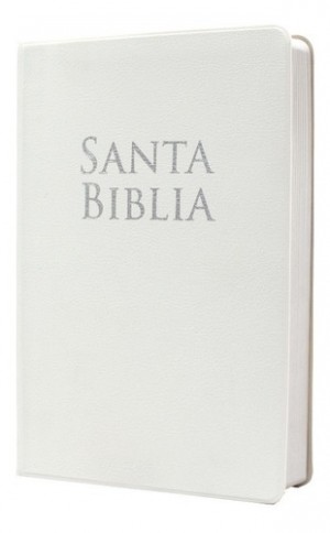 Biblia manual. Letra grande. Vinilo. Blanco - RVR60