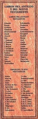 Marcador - Libros del Antiguo y Nuevo Testamento