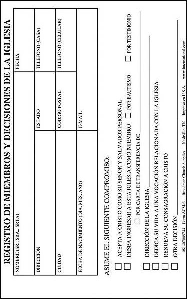 Registro de miembros y decisiones