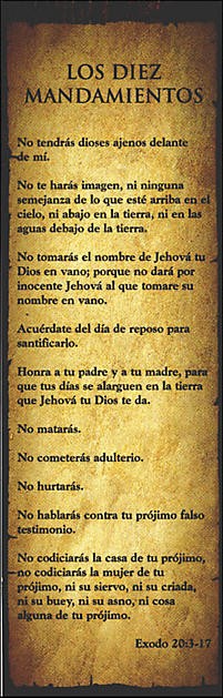 Marcador - Diez Mandamientos, Los