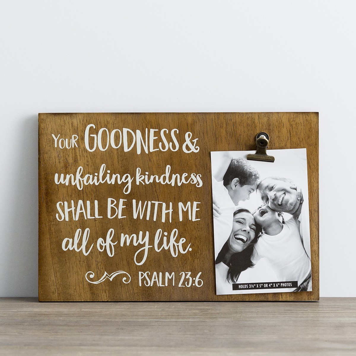 Portafotos con clip Goodness. Madera