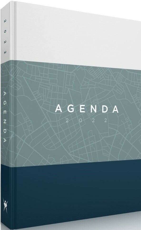 Agenda Deluxe 2022. Tapa dura. Azul
