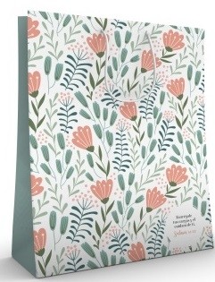 Bolsa de regalo Entrégale tus cargas (Salmo 55:22). Papel