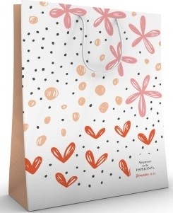 Bolsa de regalo Alégrense en la Esperanza (Romanos 12:12). Papel