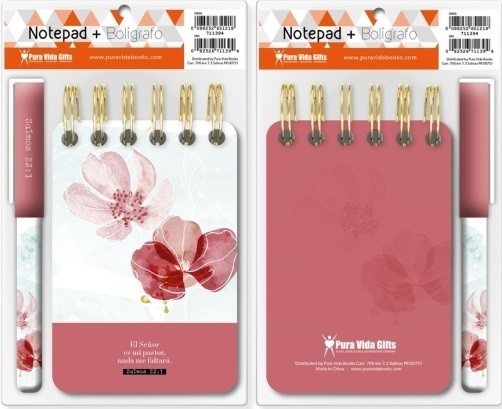 Libreta y boligrafo El Señor es mi pastor (Salmo 23:1). Rústica