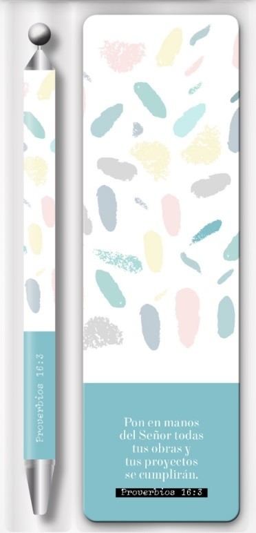 Bolígrafo y marcador Pon en manos del Señor (Proverbios 16:3)