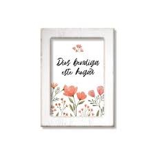 Cuadro Marco blanco Dios bendiga este hogar