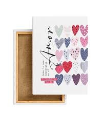 Mini lienzo Amor (1 Corintios 13:13)