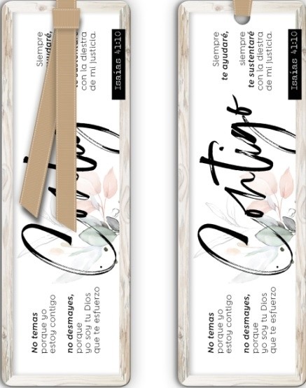 Marcador Contigo (Isaías 41:10)