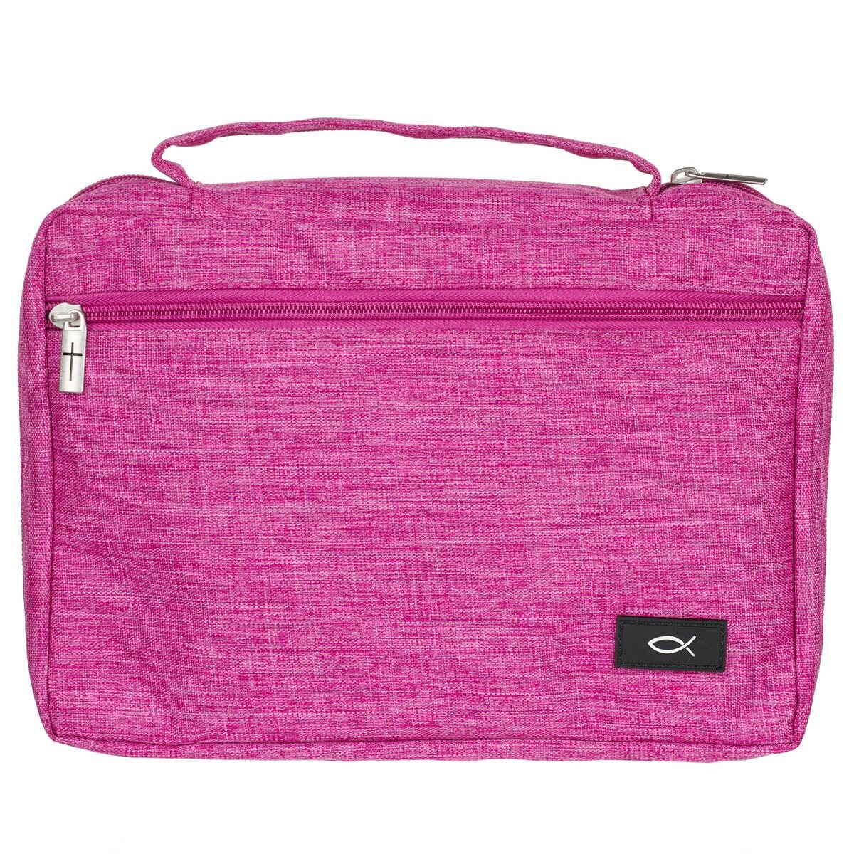 Funda para Biblia Pez. Lona. Rosa - XXL