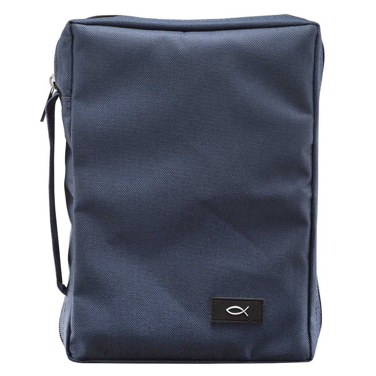 Funda para Biblia Pez. Poliester. Azul - L