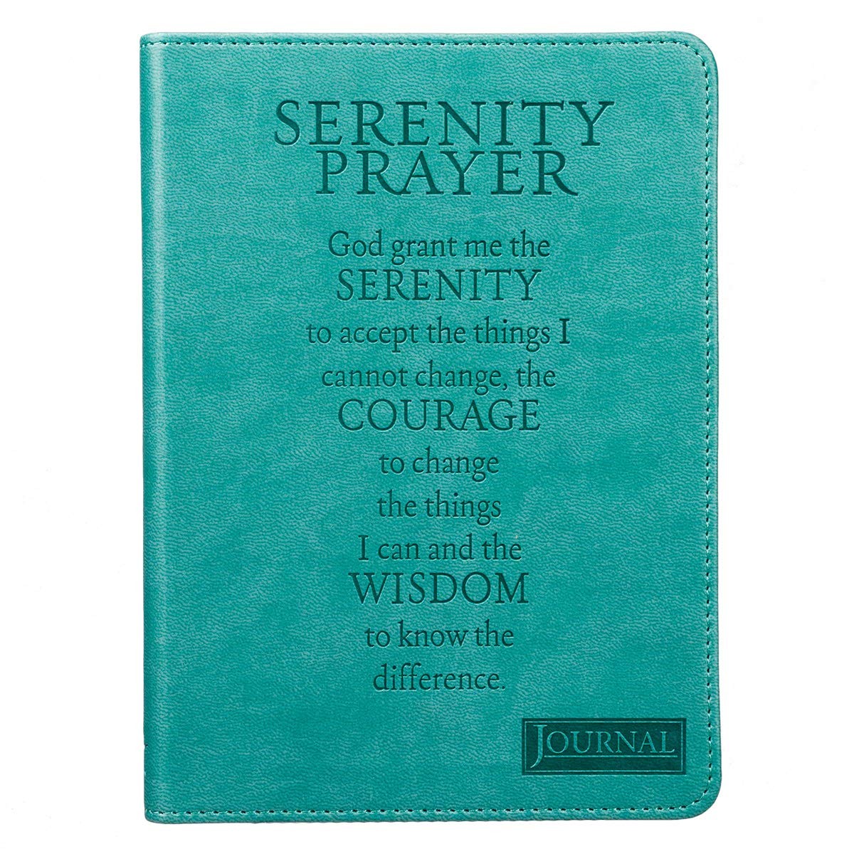Diario Serenity Prayer. 2 tonos. Turquesa