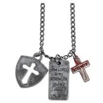 Colgante chapa The Lord is my strength