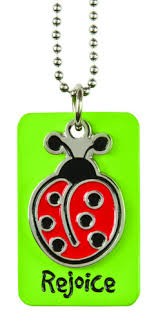 Colgante chapa Rejoice