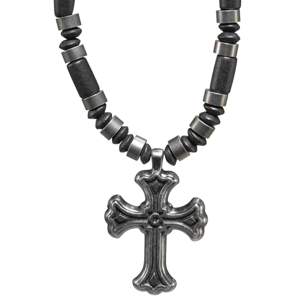 Colgante Juan 3:16. Cordón de metal y madera