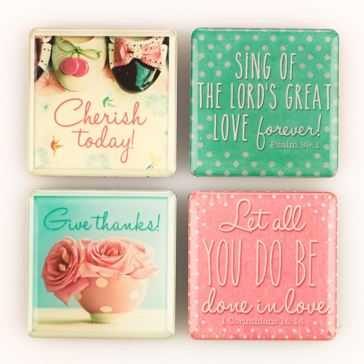 Juego de imanes Life is beautiful (pack de 4)