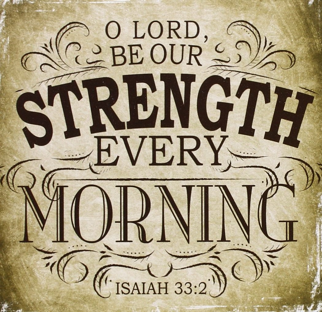 Placa de madera Isaías 33:2