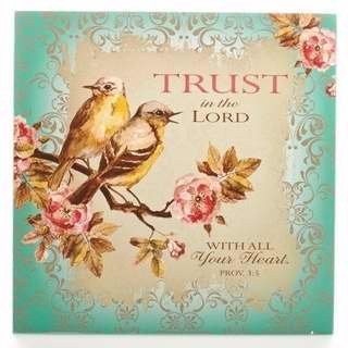 Placa de madera Proverbios 3:5