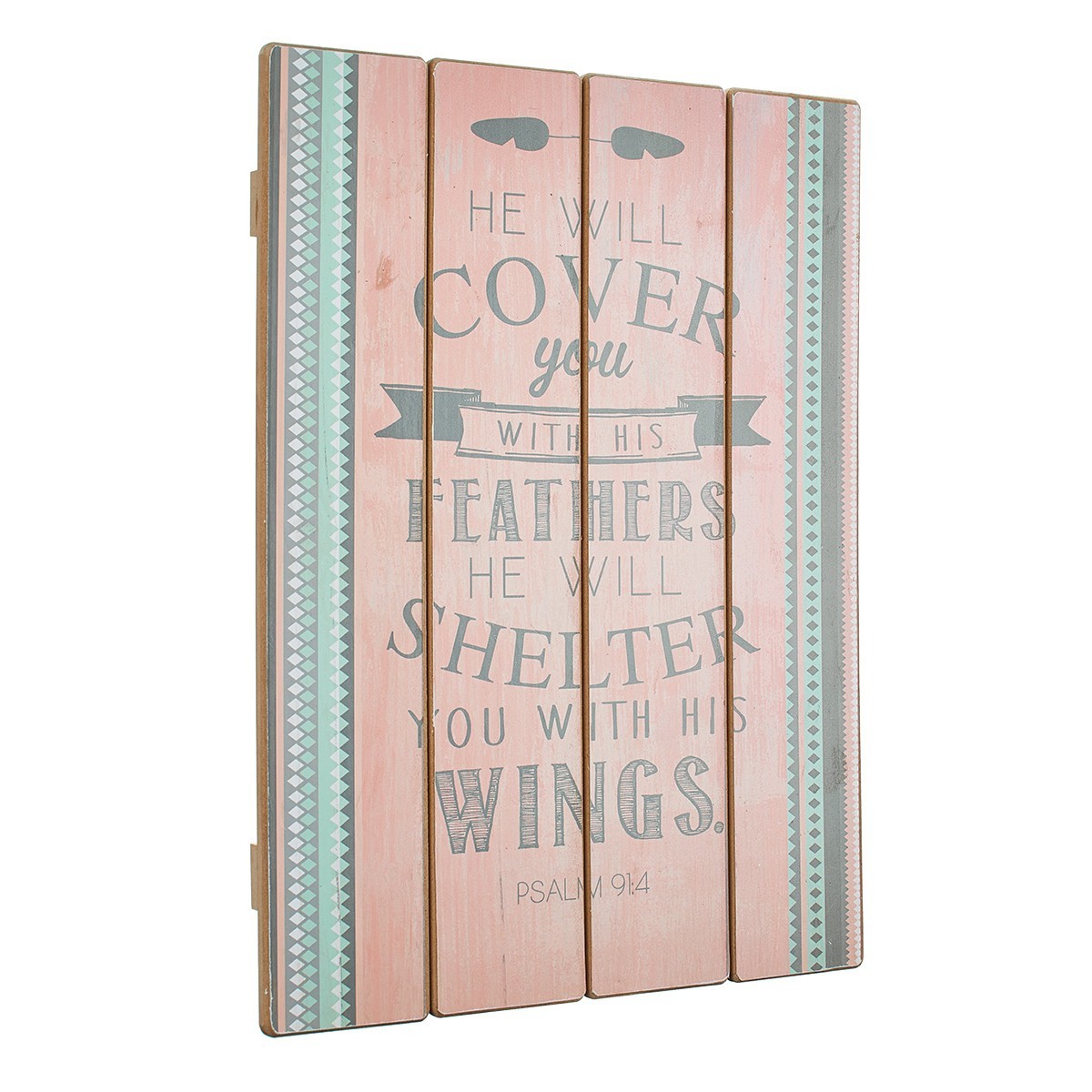 Placa de madera Salmo 91:40