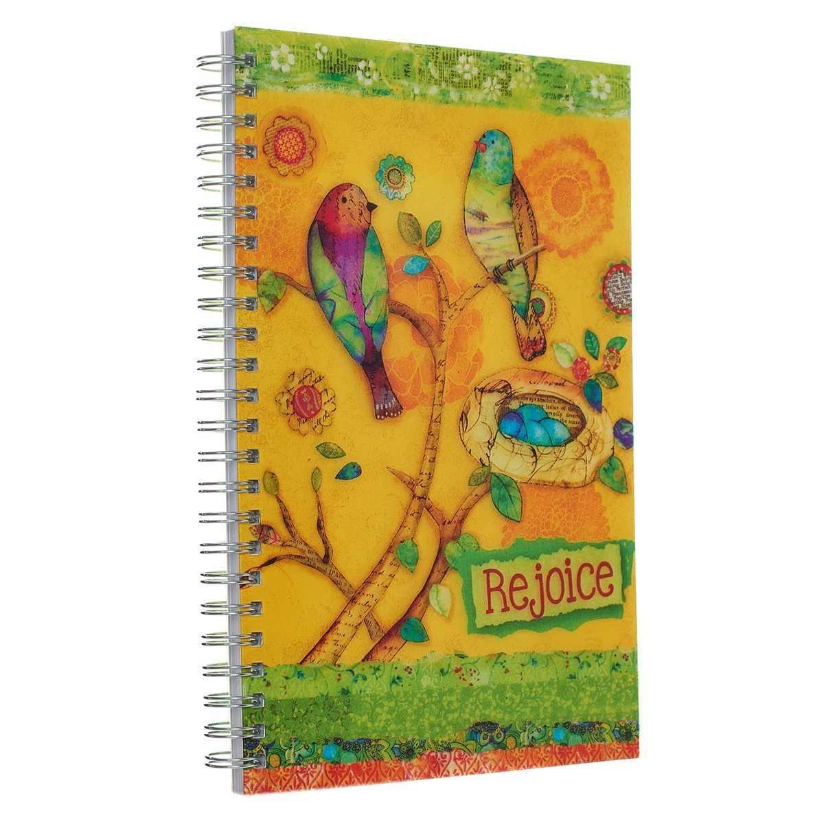 Cuaderno Filipenses 4:4. PVC. Pájaros. Anillado